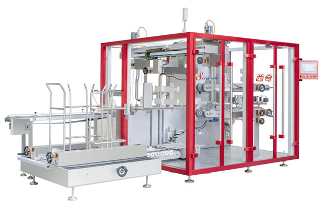 Customized Automatic side load Case Packer for carton box productfor Sale